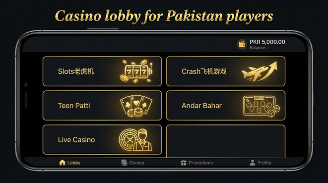 Lobby view of winpkr for Pakistan users - 4